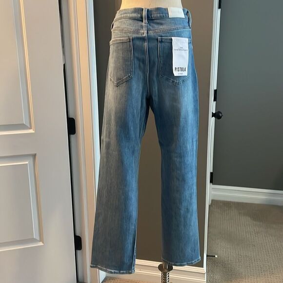 Pistola Light Blue Flare Denim Pants - Picture 11 of 14